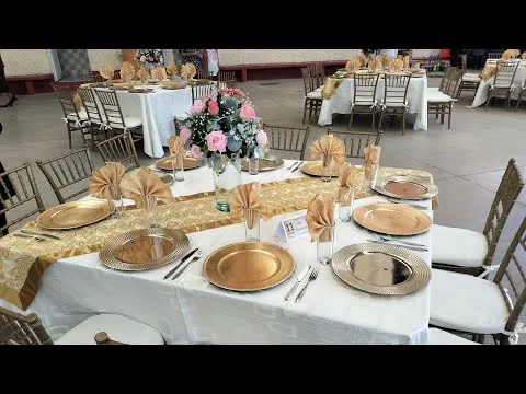 Centros de mesa para bodas de oro