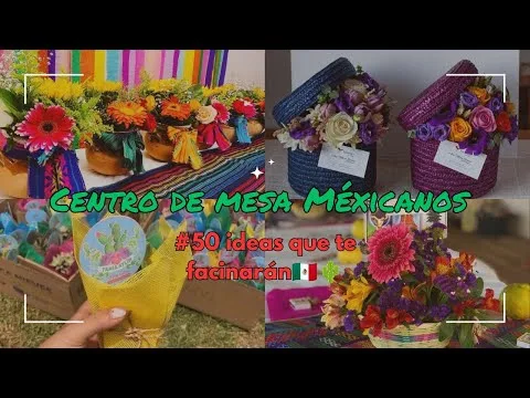 Centros de mesa temática mexicana