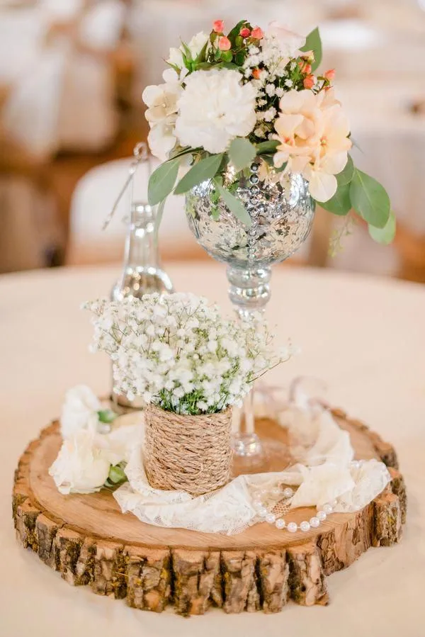 Las mejores ideas de centros de mesa para boda sencillos y elegantes