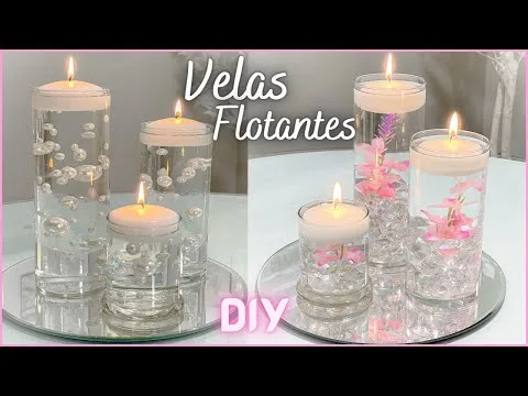 Centros de mesa para boda con velas