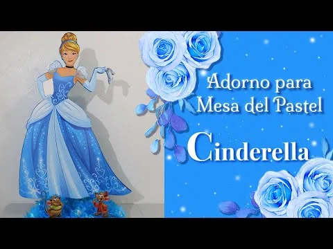 Centros de mesa para 3 años de Cenicienta