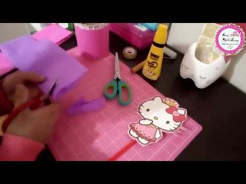 Centros de mesa de Hello Kitty para fiestas infantiles