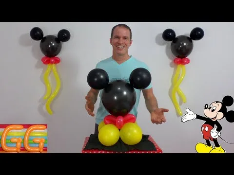 Centros de mesa para piñata de Mickey Mouse
