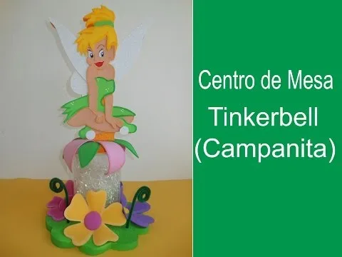 Centros de mesa de Tinkerbell sencillos