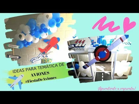 Centros de mesa infantiles de aviones