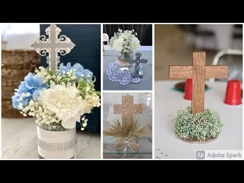 Cómo hacer un centro de mesa para Comunión? / How to make a centerpiece for  Communion? 