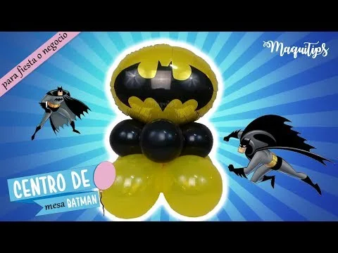 Centros de mesa para fiesta de Batman