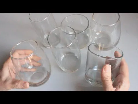 Centros de mesa con vasos